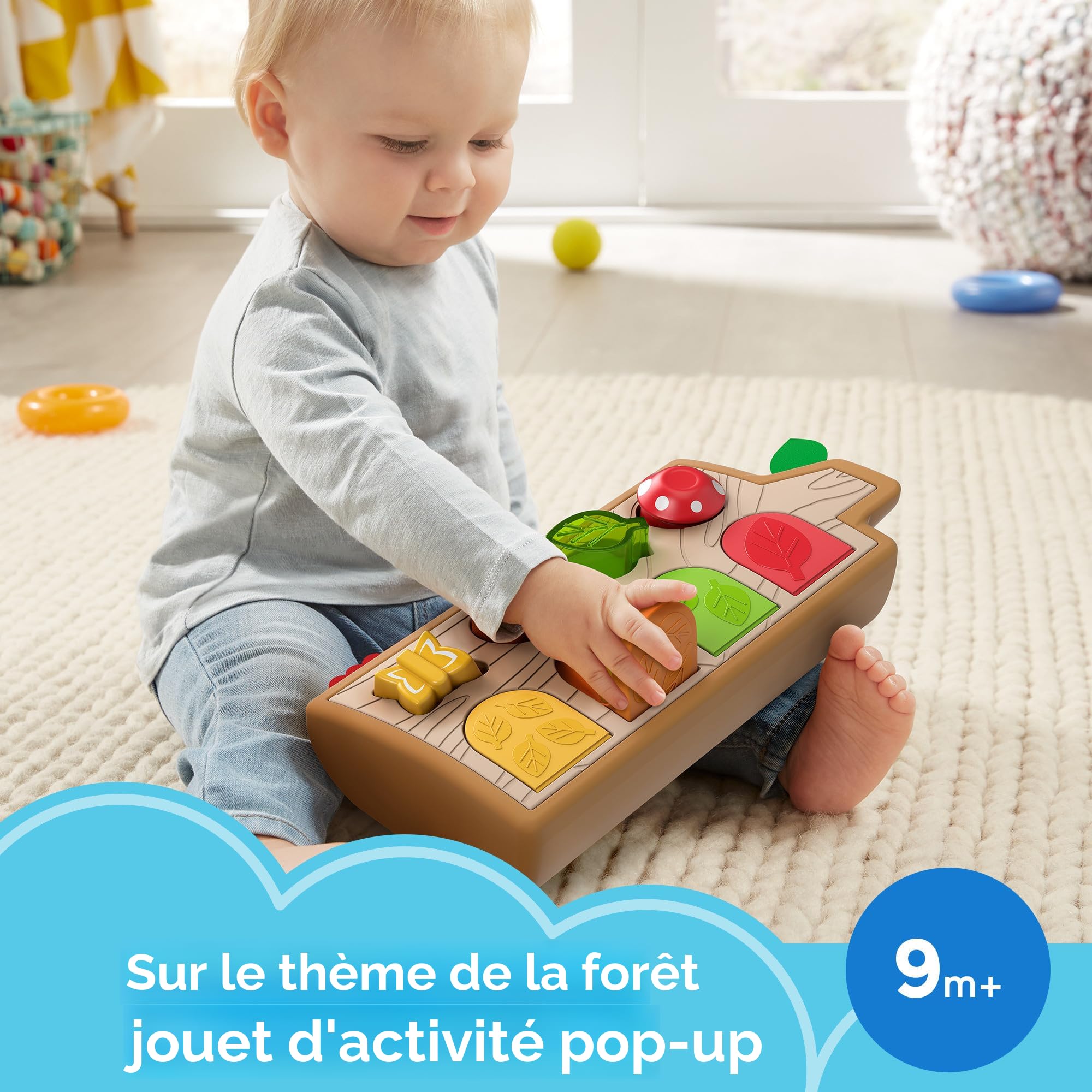 Jouet éducatif Motricité Jouet Pop-up, Jouet Interactif Mignon Animal Caché, Animal Pop-up Sûr Jouet éducatif Maternelle