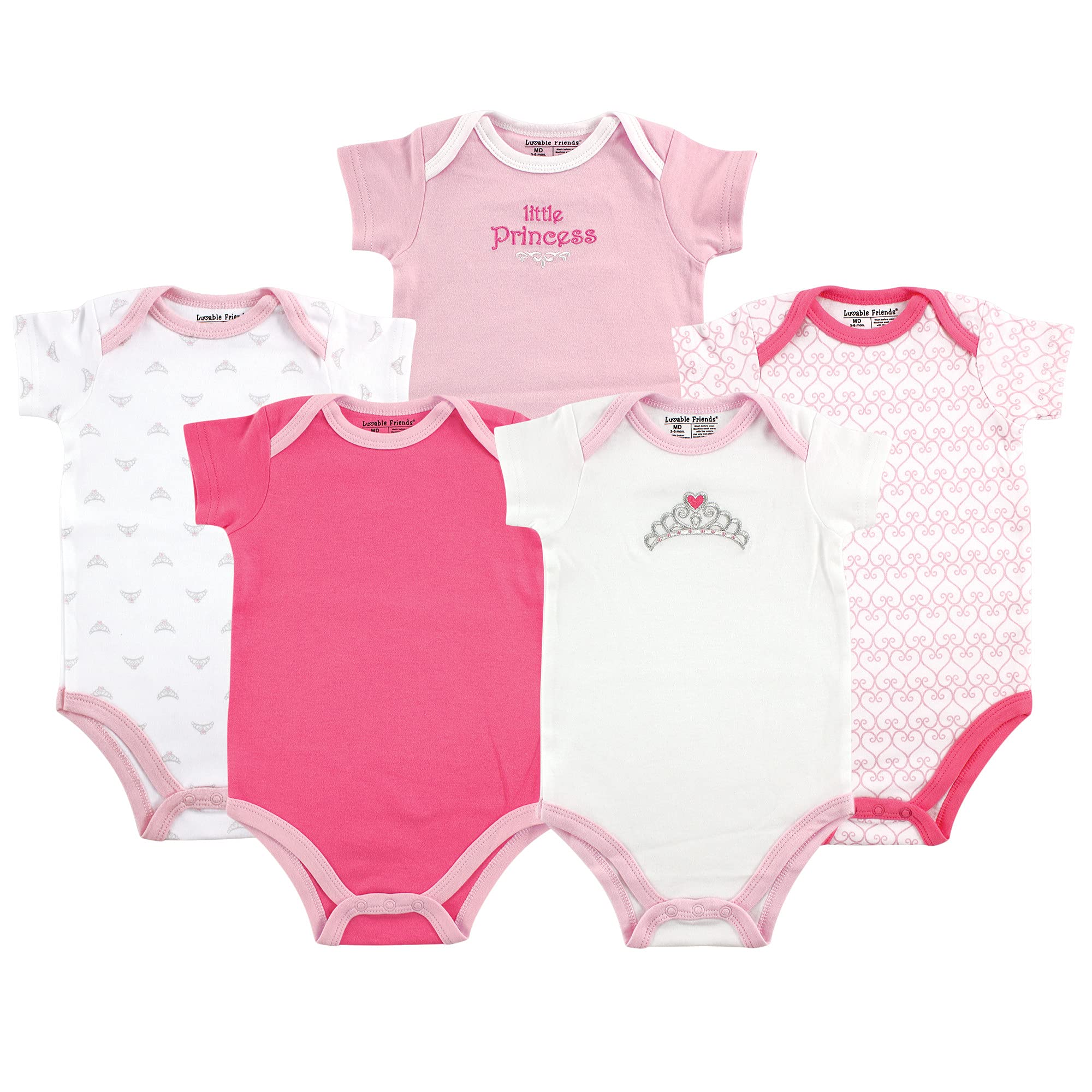 Luvable Friends Unisex Baby Cotton Bodysuits