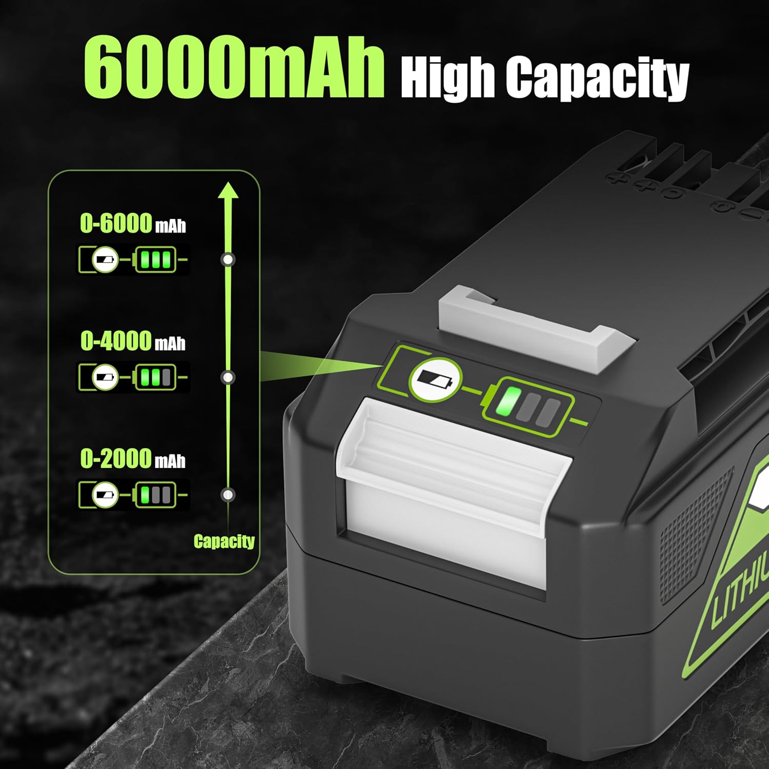 2pcs Fast Charger Compatible with Bissell XR Battery, 6000mAh Battery Compatible with Bissell Vacuum Model 3789 3797 3789U 3789X 3797V 3797W