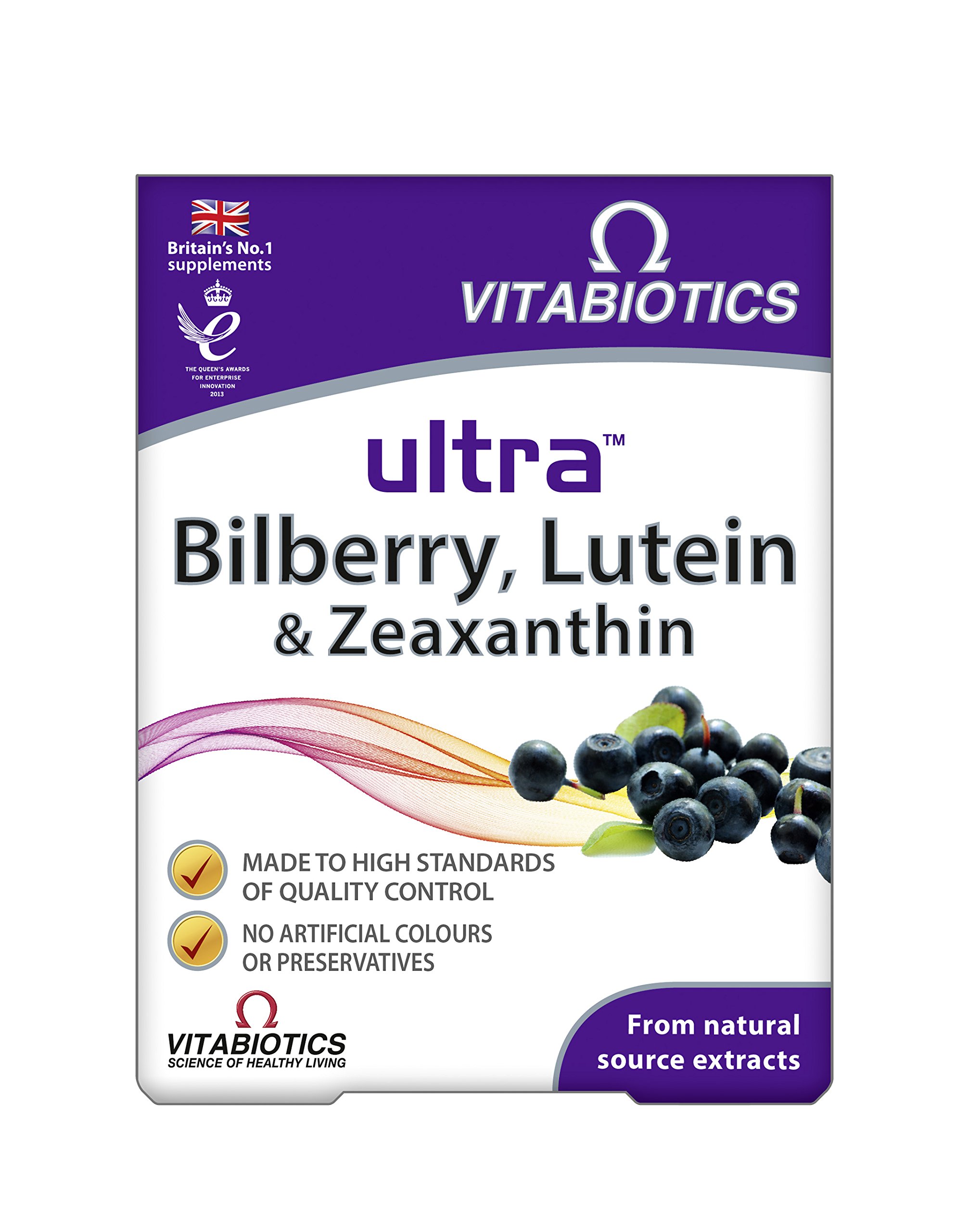 Vitabiotics Ultra Bilberry, Lutein & Zeaxanthin 30 Tablets Buy