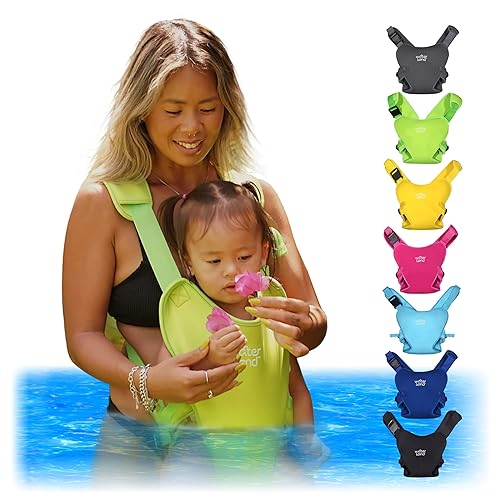 WaterLand Portabebés Innovador portabebés que puedes utilizar tanto en agua como en tierra Soporte impermeable para el pecho infantil con correas