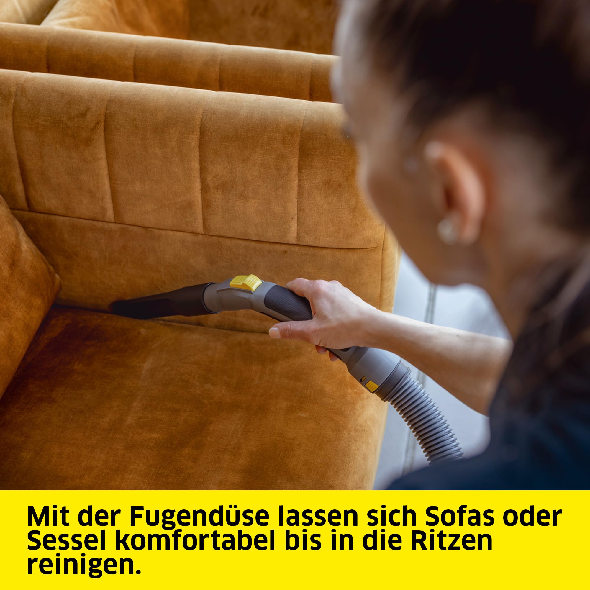 KÄRCHER Trockensauger T 10/1 ADV, für Textil- und Hartböden, Behälter (teilweise aus Rezyklat): 10 l, Leistung: 585 W, Schalldruckpegel: 52 db(A), Gewicht: 6,6 kg, Kabel: 12 m, Permanent-Filterkorb