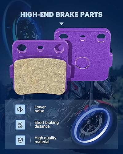 Miniatura 9 de ECCPP Pastillas de Freno para Honda TRX 300EX 400EX FourTrax/Sportrax 400X 300 X, para Yamaha Raptor 350 660R, FA84 Pastillas de Freno Sinterizadas