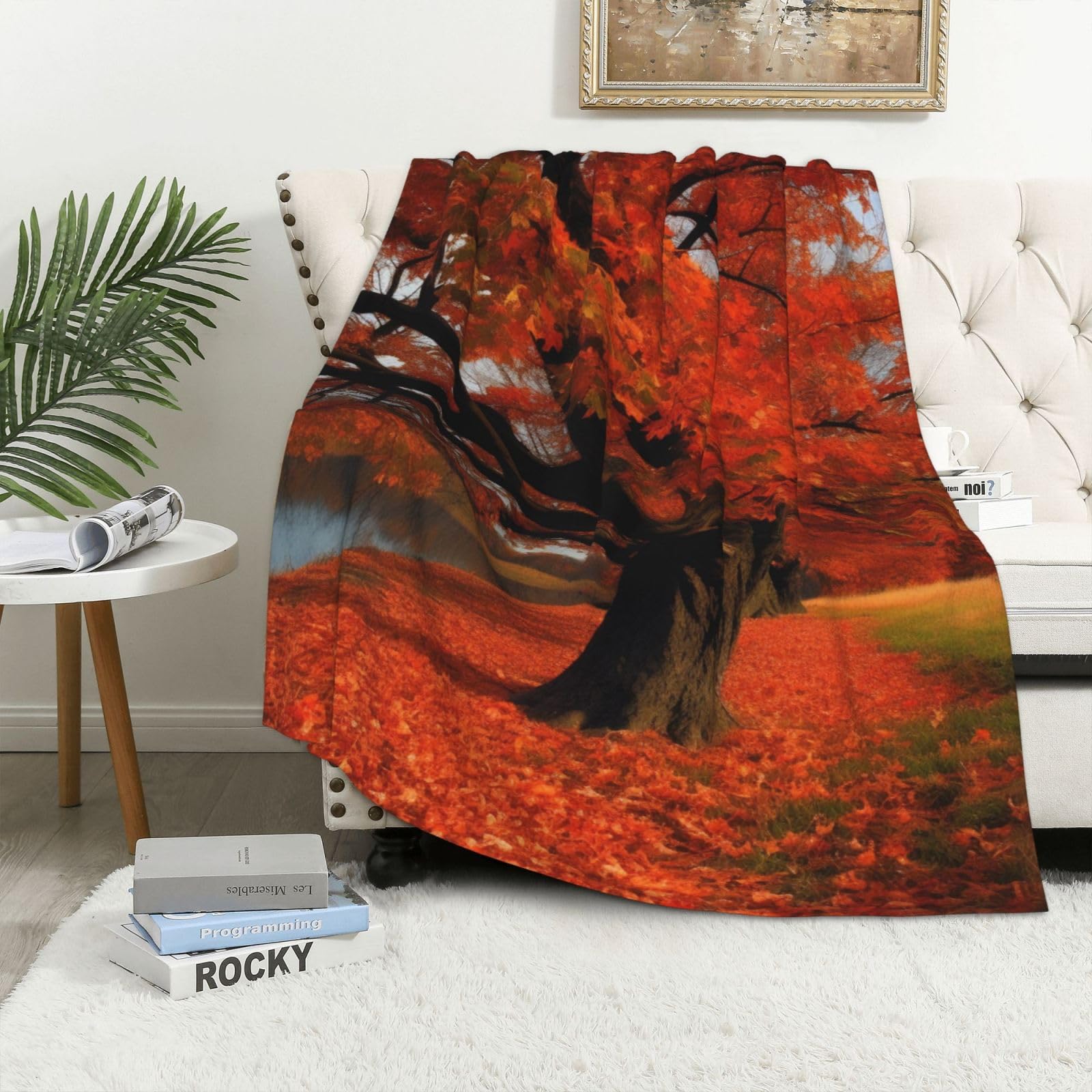 Couverture chaude en flanelle pour des soirées cocooning au salon 102x152 cm
