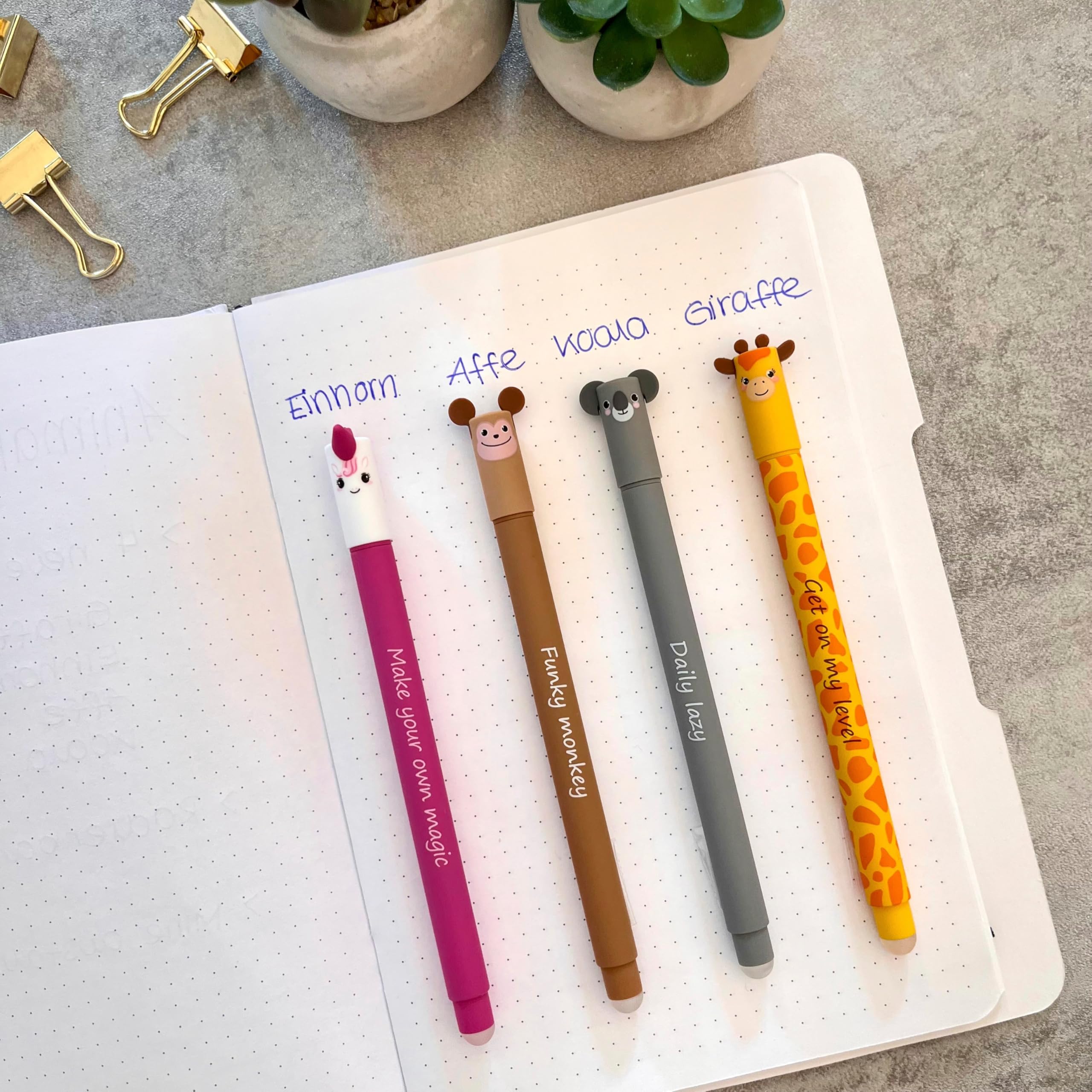 Eberhard Faber Animal Erase-It gelroller, aap