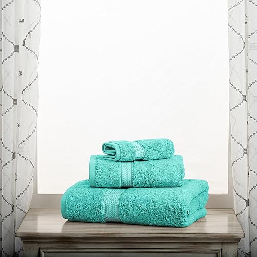 Vista 405 de SUPERIOR - Juego de toallas de algodón egipcio de 28.22 oz/m², incluye 2 toallas de baño, 2 toallas de mano, 2 toallas para la cara, artículos
