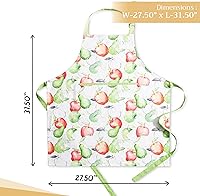 Vista 280 de Maison d' Hermine Delantal 100% de algodón para mujeres con bolsillo de cocina delantal de chef para hombres, decoración de Pascua