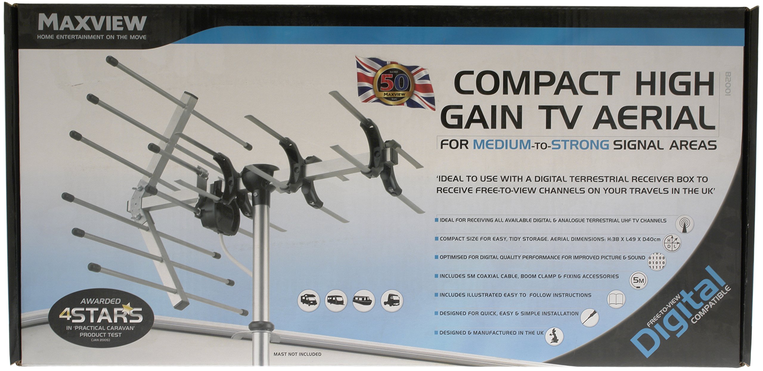 Maxview B2001 Compact High Gain UHF TV Aerial
