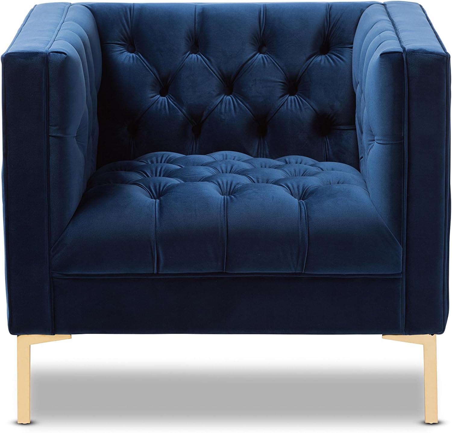 Baxton Studio Essone Chair, Blue