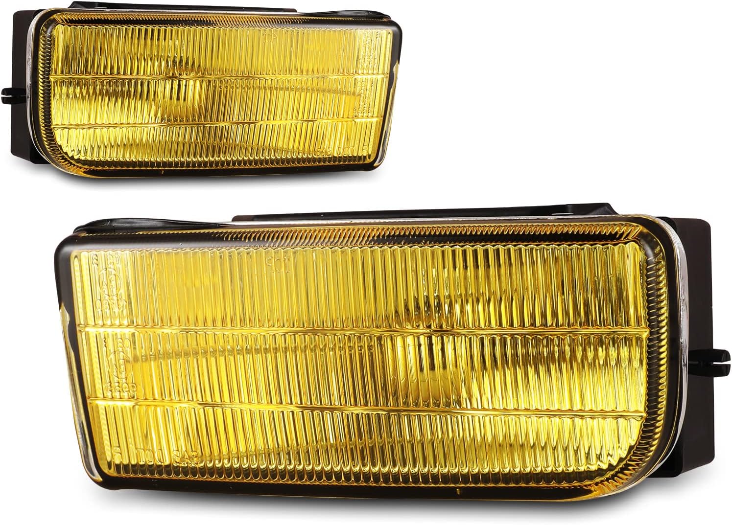 Fog Lights Assembly Compatible with BMW E36 / M3 3 Series 1992 1993 1994 1995 1996 1997 1998 1999 Fog Lamps Replacement with H1 12V 55W Bulbs-1 Pair (Yellow Glass Lens)