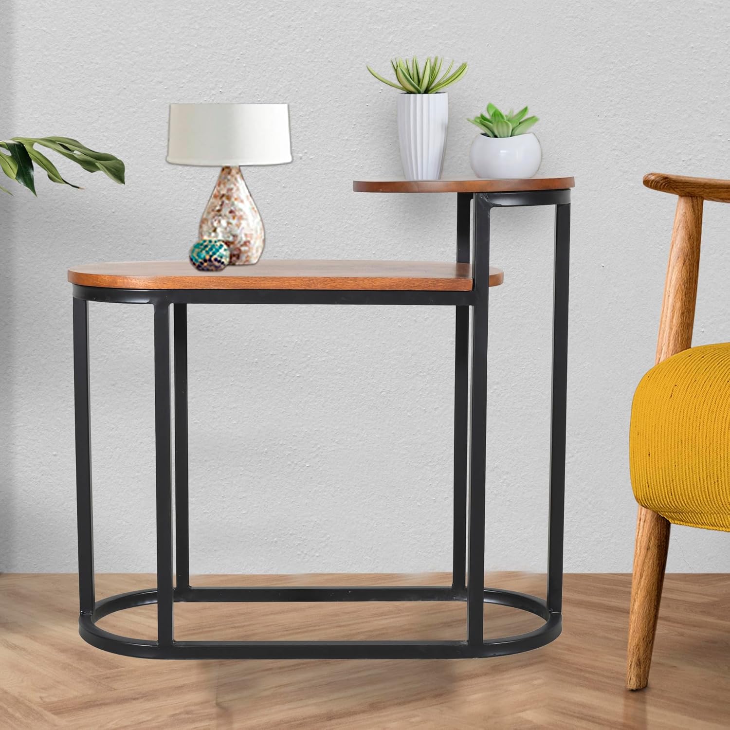 AADHAR Lifestyle Round End Table for Living Room Central Table Console