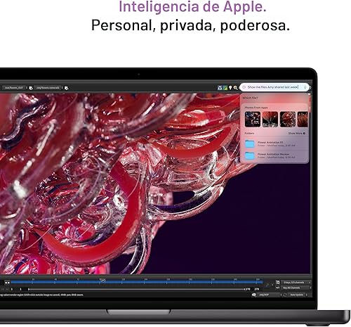 Vista 4 de Apple Laptop MacBook Pro 2024 con chip M4 con CPU de 10 núcleos y GPU de 10 núcleos: diseñada para Apple Intelligence, pantalla Liquid Retina XDR