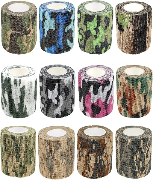 KEQCQE Cohesive Bandage Self Adherent Wrap Athletic Tape Breathable Vet Tape First Aid Tape for Dogs Cats Horses Birds & Wrist Healing Ankle Sprain Swelling - 5