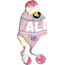 Robin Ruth Alaska Helmet Hat W/Tassel Quality Multi Ultra Soft Tweed Pink