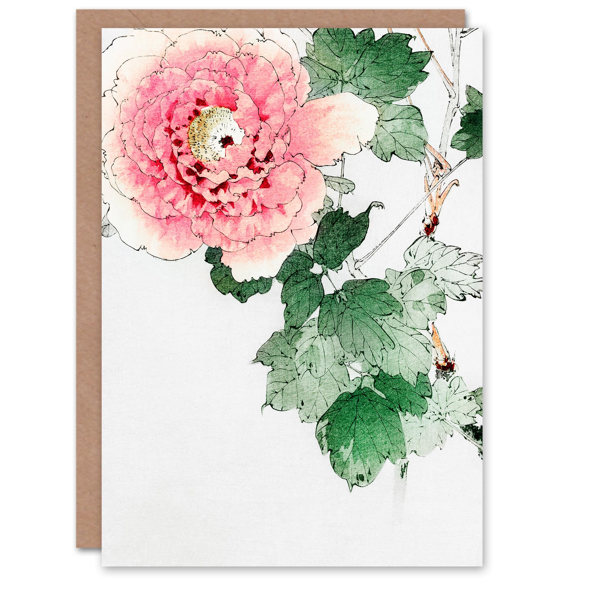 Artery8 Watanabe Seitei Art Card Tree Peony Vintage Japanese