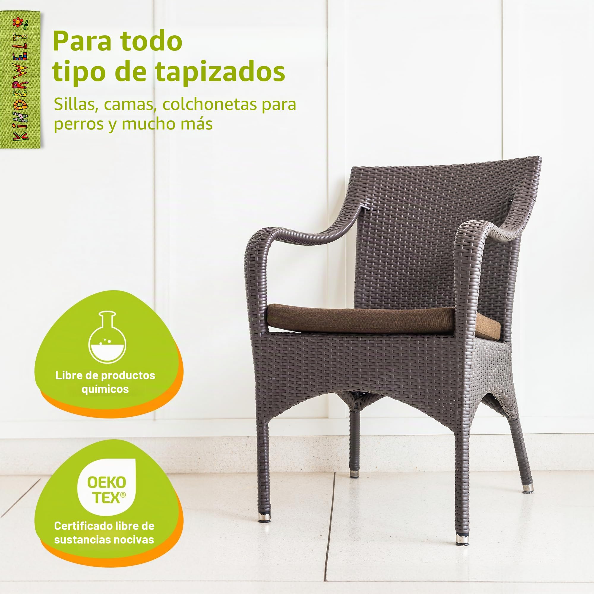 KiNDERWELT Colchón de espuma 120x60x8 cm, panel de espuma de 8 cm, relleno de espuma, colchón de espuma para acolchado de muebles DIY, sobrecolchón, camping, bricolaje
