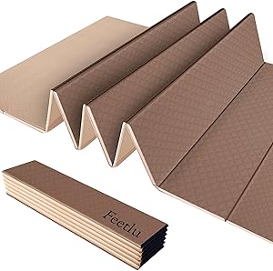 Feetlu 折りたたみ式ヨガマット 厚さ 6mm/8mm/10mm/12mm 大型 軽量 収納簡単