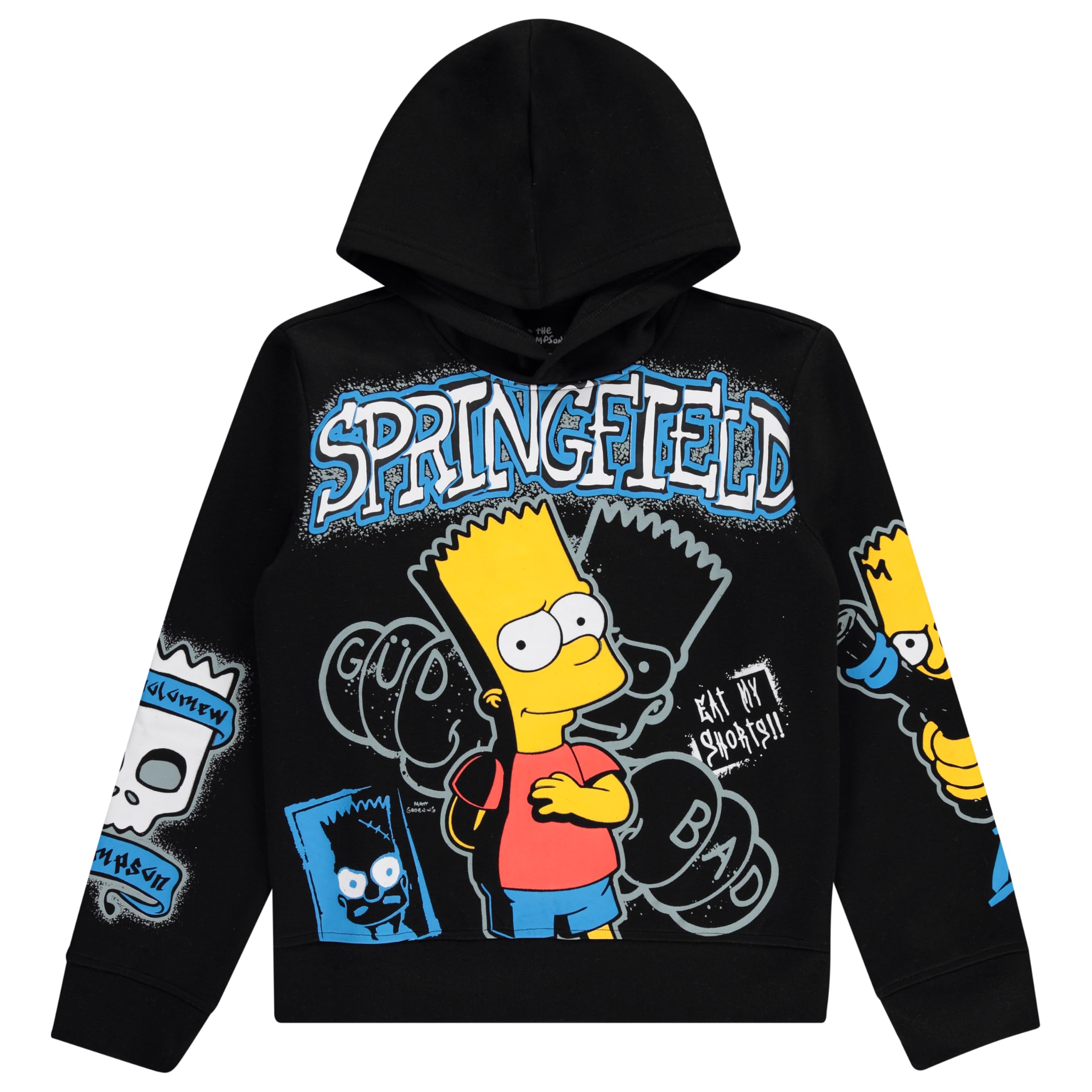 Bart Simpson - Set di abbigliamento per ragazzi con cappuccio e pantaloni della tuta
