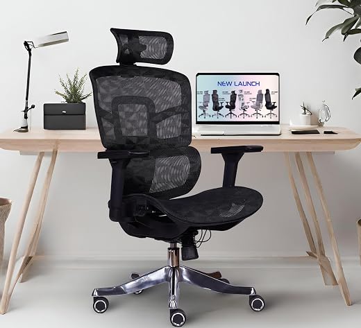 MRC EXECUTIVE CHAIRS ALWAYS INSPIRING MORE Aero Ergonomic High Back Korean Mesh Office Chair Headrest, Lumbar Support, Adj...