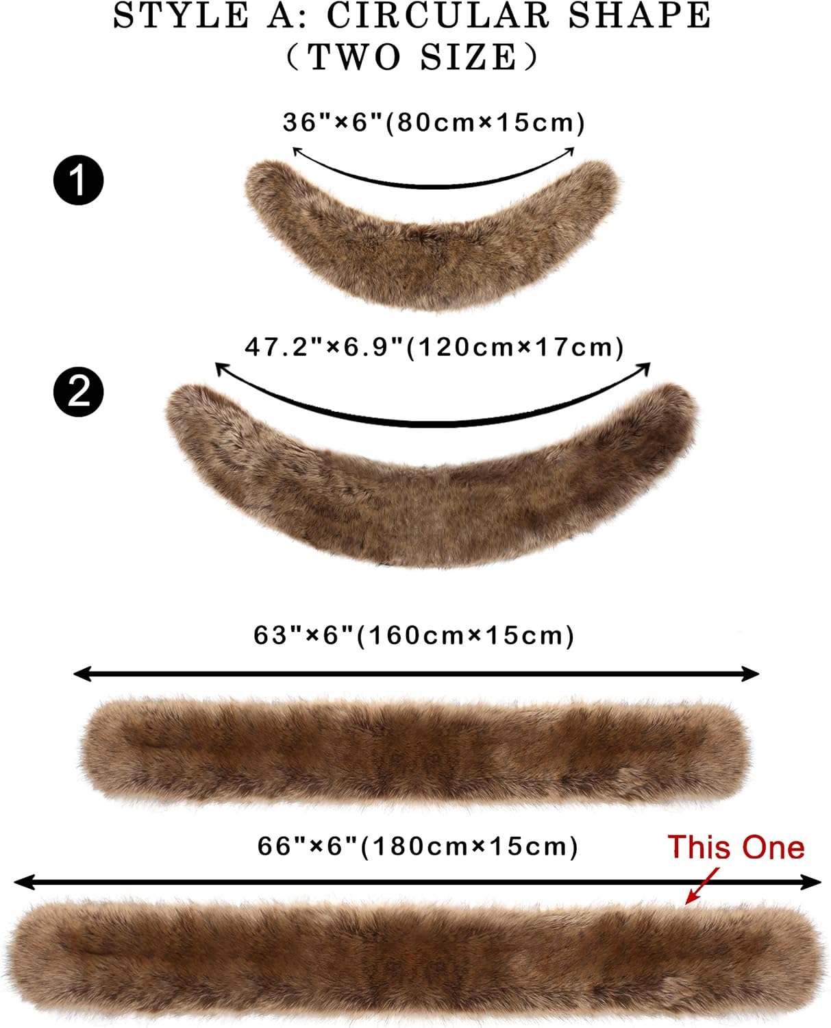 LA CARRIE Women's Faux Fur Collar Scarf Wrap Winter Neck Warmer Collar Ladies White Scarf