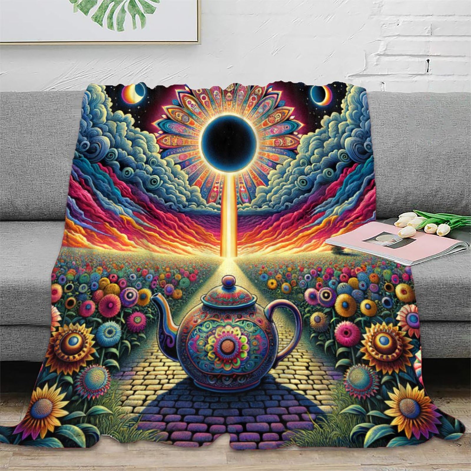 Coperta in morbido pile di flanella, ideale come regalo di compleanno per amici, familiari, regalo di Natale per amici e partner, coperta natalizia per divano e letto, 200 x 230 cm