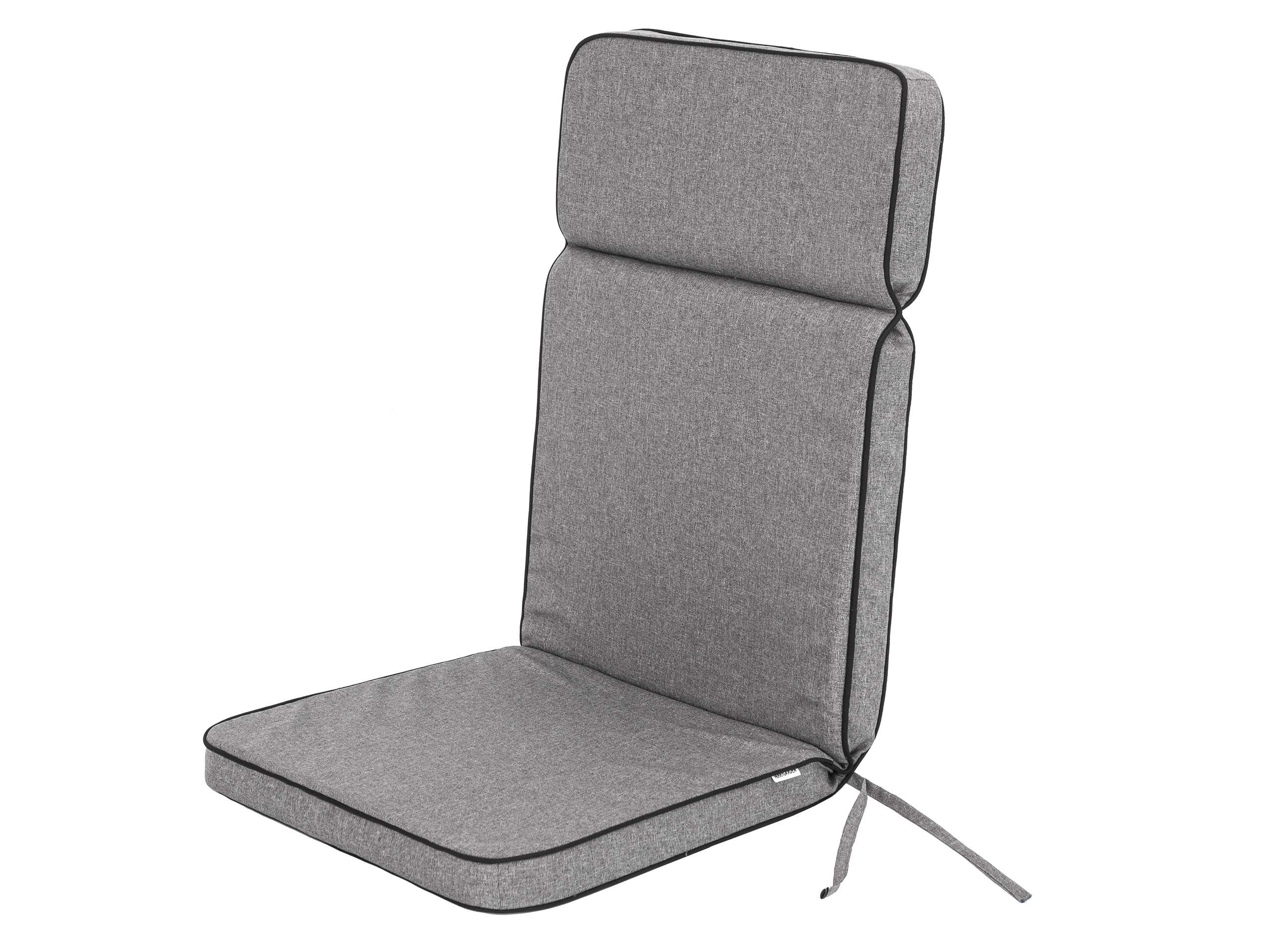 sitzauflagen campingstuhl PillowPrim Sitzkissen für Gartenstühle & – Für Outdoorfans & Camper – Hoher Komfort mit Rückenstütze – Graphit, 49x47/72 cm Garten outdoor geschenke Farbe:TRUE-BLUE MATT Weisse Baumwollhandschuhe | Grösse