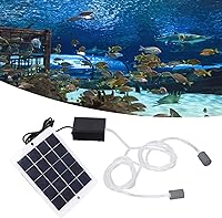 Vista 8 de Solar Pond Aerator with Air Pump, Solar Water Air Pump Fish Tank Oxygenator Solar Pond Pump Solar Oxygen Air Fountain Pump with Air Bubble Stones
