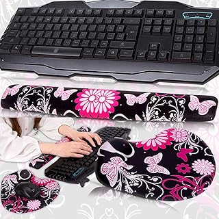 Shidan KE1 Non Slip Soft Firm Hydro Gel Mouse Pad Wrist Rest for Office, Computer & Laptop - Durable & Comfortable & Lightweight for Easy Typing & Pain Relief-Ergonomic Support