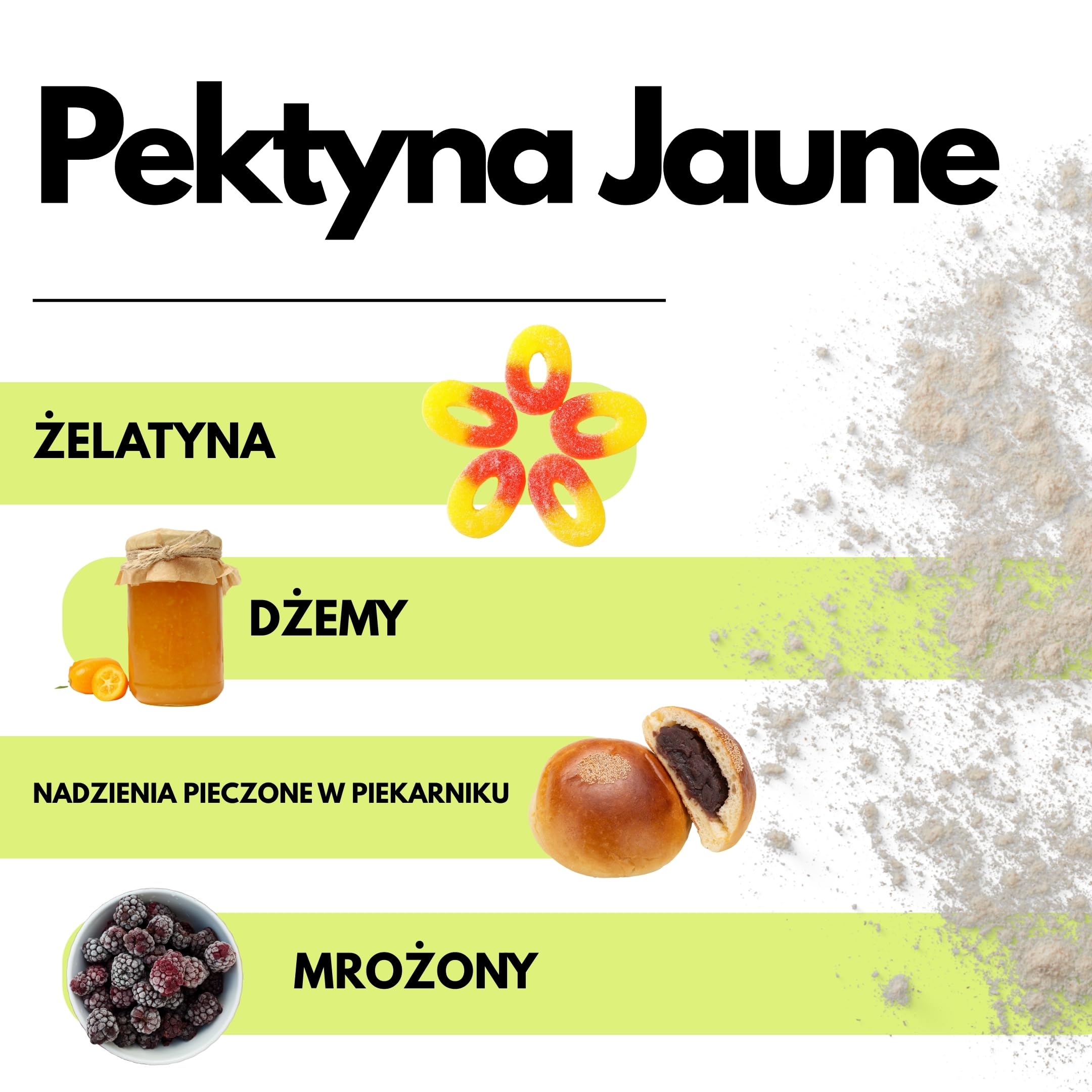 SaporePuro Pektyna Jaune 100 g – Naturalny Środek Żelujący o Wysokiej Mocy Żelującej do Dżemów i Galaretek – BEZ GLUTENU