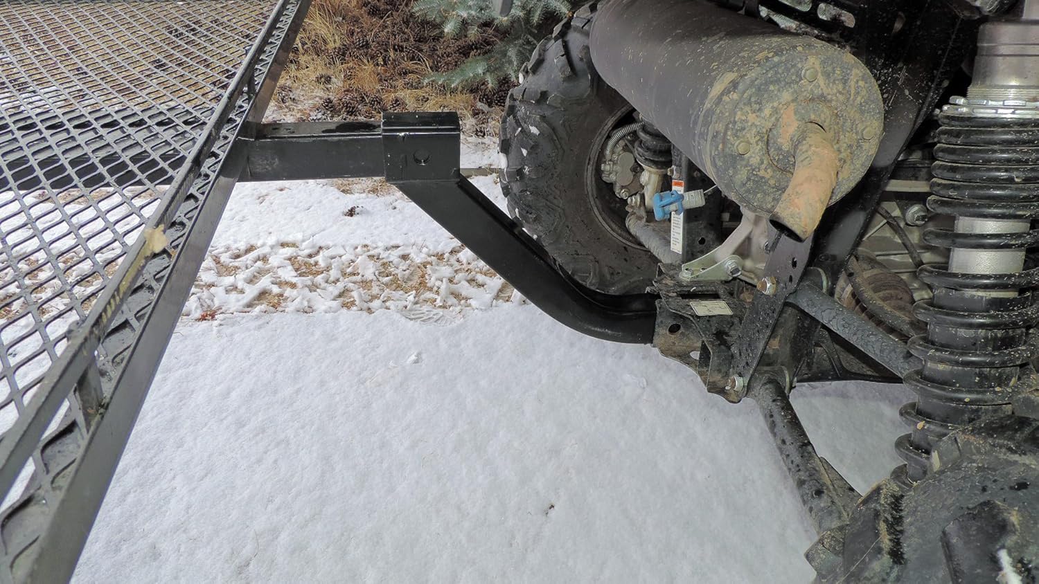 Heavy Duty 2" Receiver Hitch Riser – High Strength Powder Coated Steel – 2-Inch Rise – Made in USA U-5044