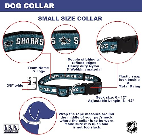 Miniatura 95 de Pets First Collar NHL para perros y gatos. Ajustable, lindo y elegante. ¡El mejor collar para fanáticos del hockey! Anaheim Ducks