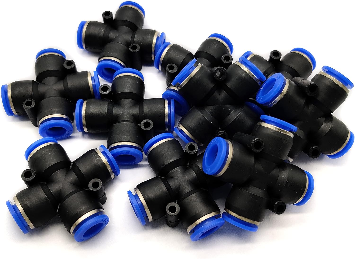 10mm (3/8”) OD Push Fitting, Cross Union Push to Connect