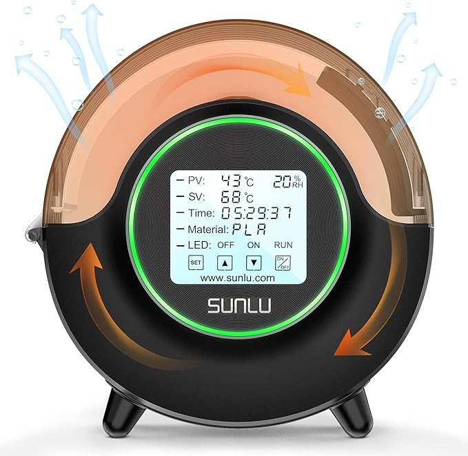 [with Fan] SUNLU Official 3D Printer Filament Dryer S2, Filament