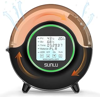 [2023 Newest Upgraded] SUNLU Official 3D Printer Filament Dryer S2, Filament Storage Dehydrator for 3D Printing, Built-in Fan, Dryer Box S2 for PLA Nylon PA ABS PETG 1.75 2.85 3.00mm, Black