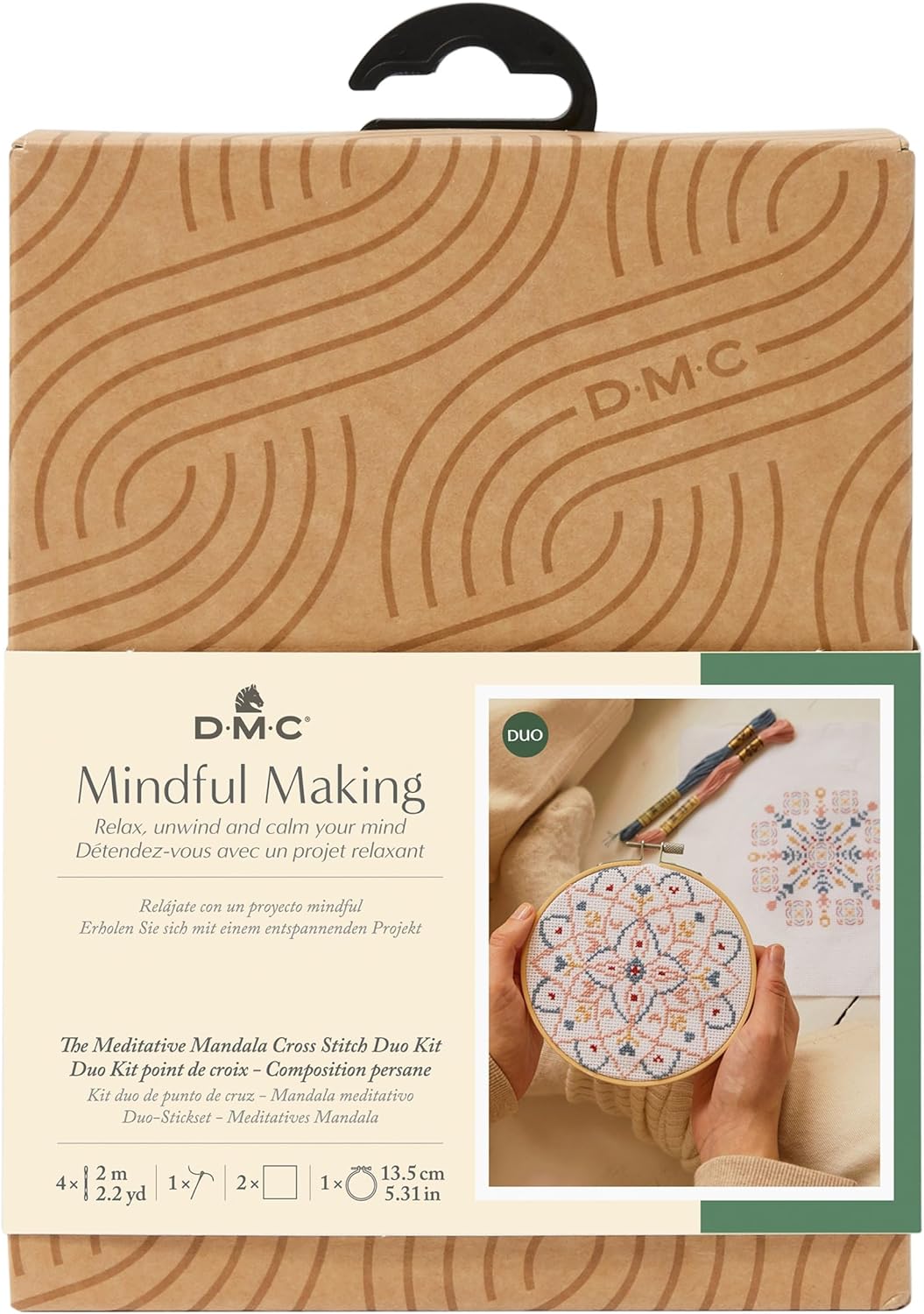 DMC Meditative Mandala Mindful Making Cross Stitch Kit