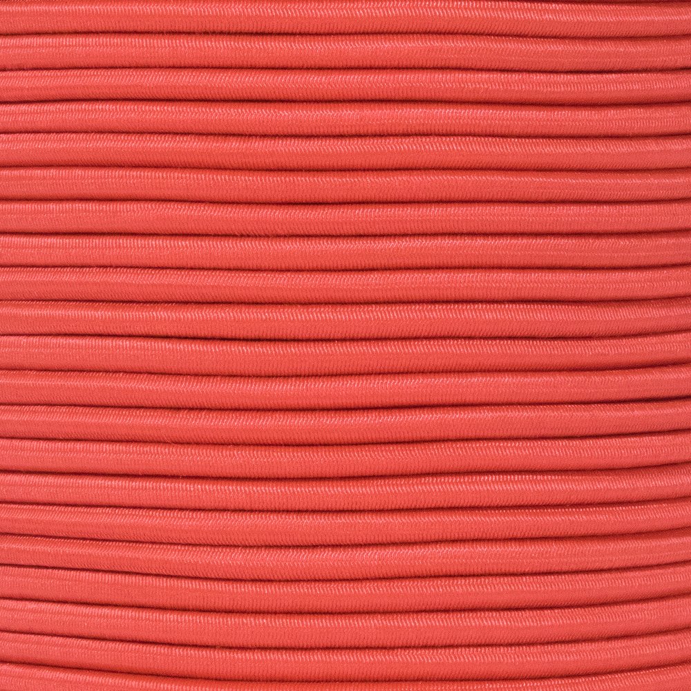 West Coast Paracord Bungee Elastic Nylon Shock Cord (3/16 Inch x 100 Feet, Scarlet Red)