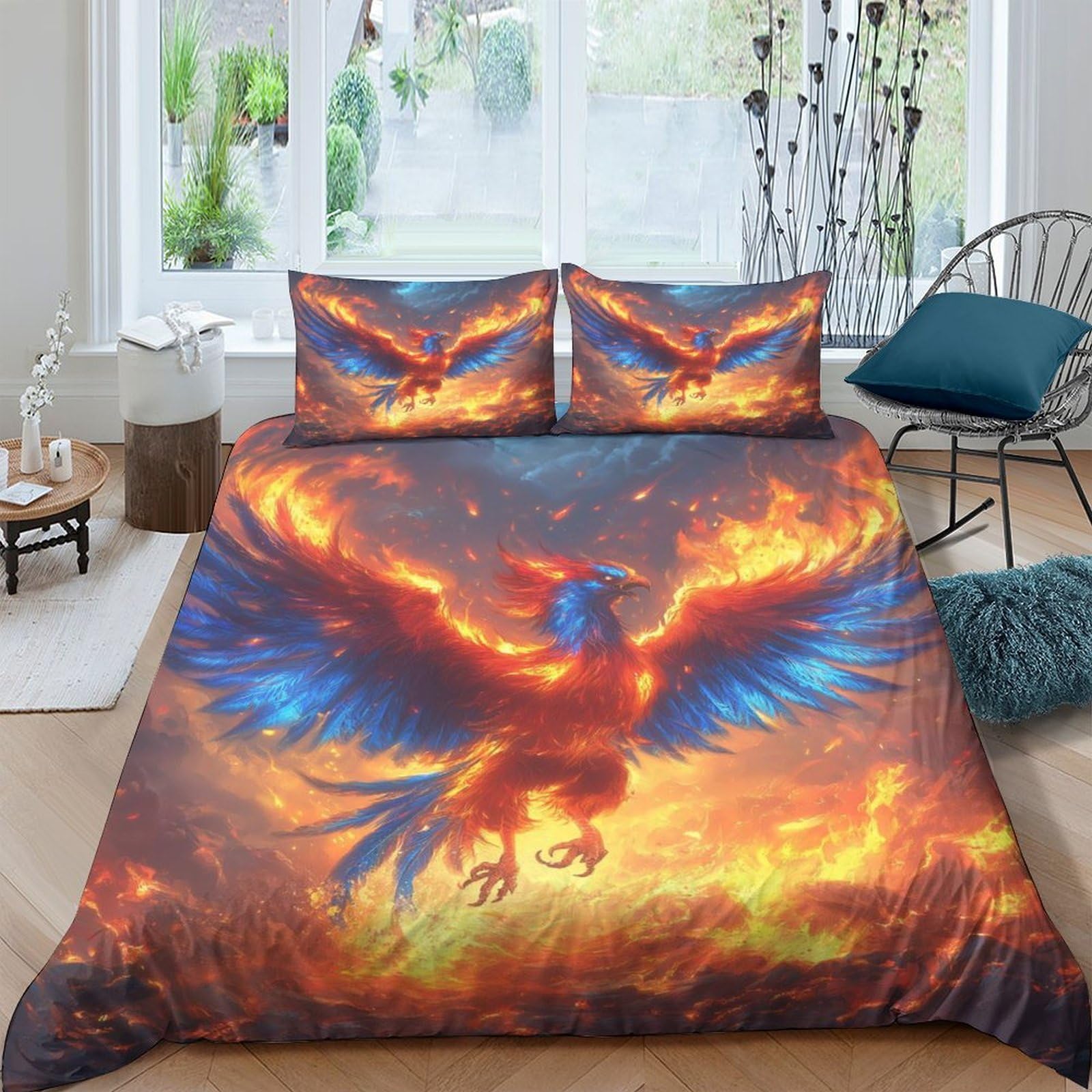 Housse de couette Tour Eiffel 3D microfibre lit super king size 260x220 cm avec taies