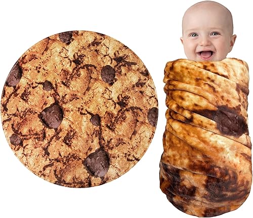 Miniatura 13 de Jorbest Manta envolvente de tortilla de burrito, regalos para bebé recién nacido, manta de bebé de tortilla, regalos divertidos para baby shower,