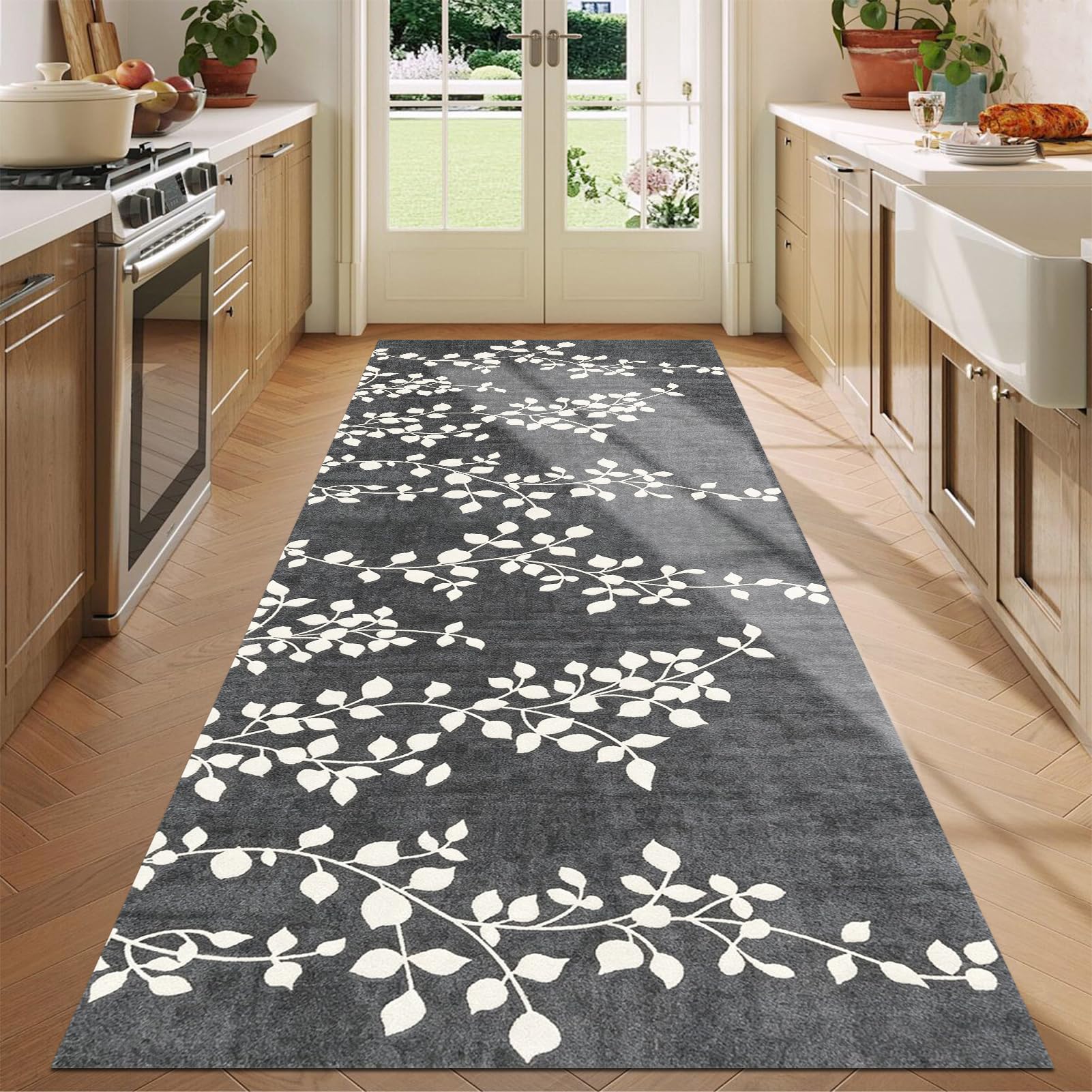 Tapete antideslizante lavable de 60 x 220 cm que evita resbalones en la cocina y el comedor