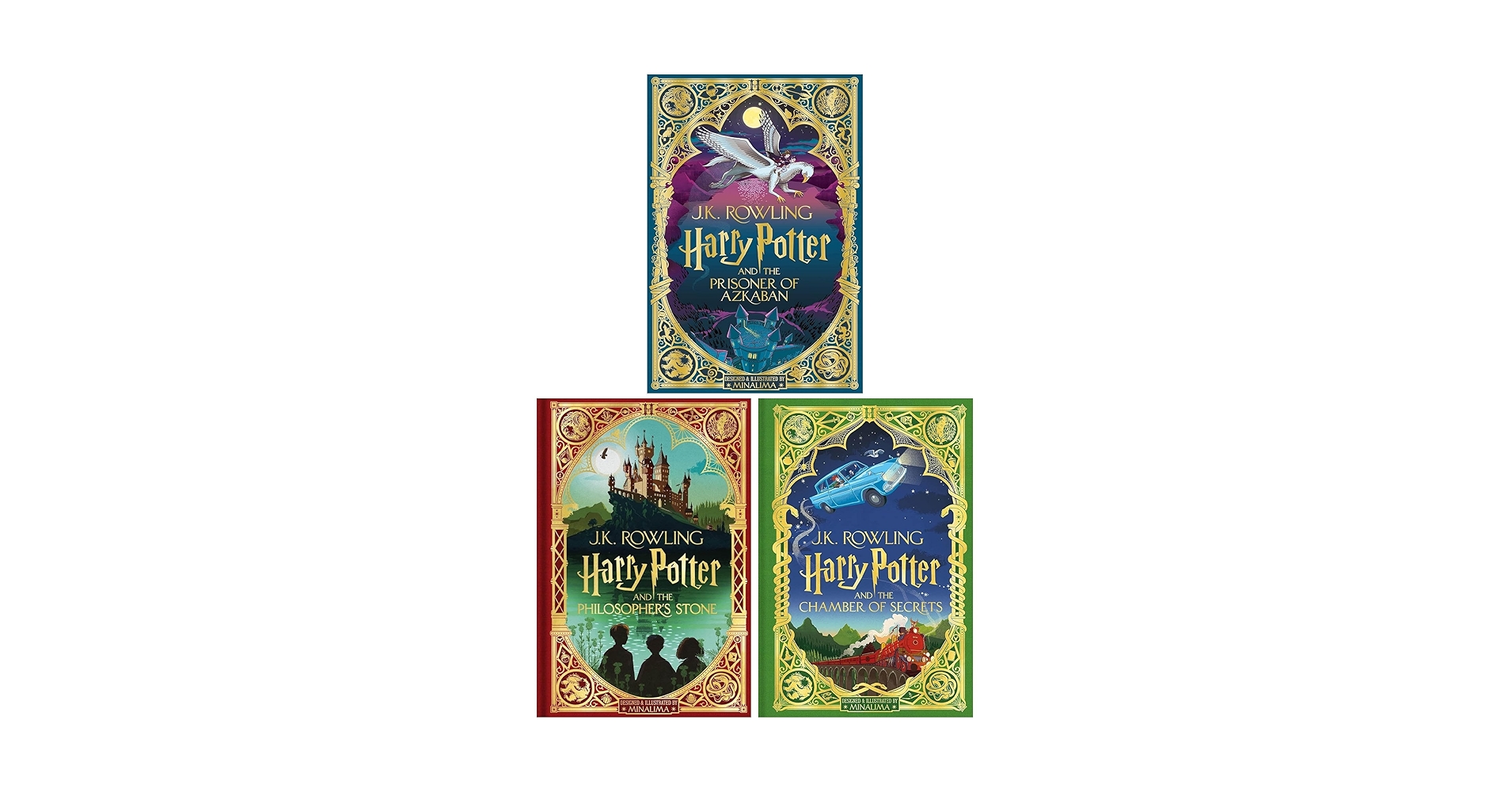 HARRY POTTERハリーポッター MINALIMA ミナリマ 3冊セット Harry Potter Minalima Illustrated Editions Set (3 Books