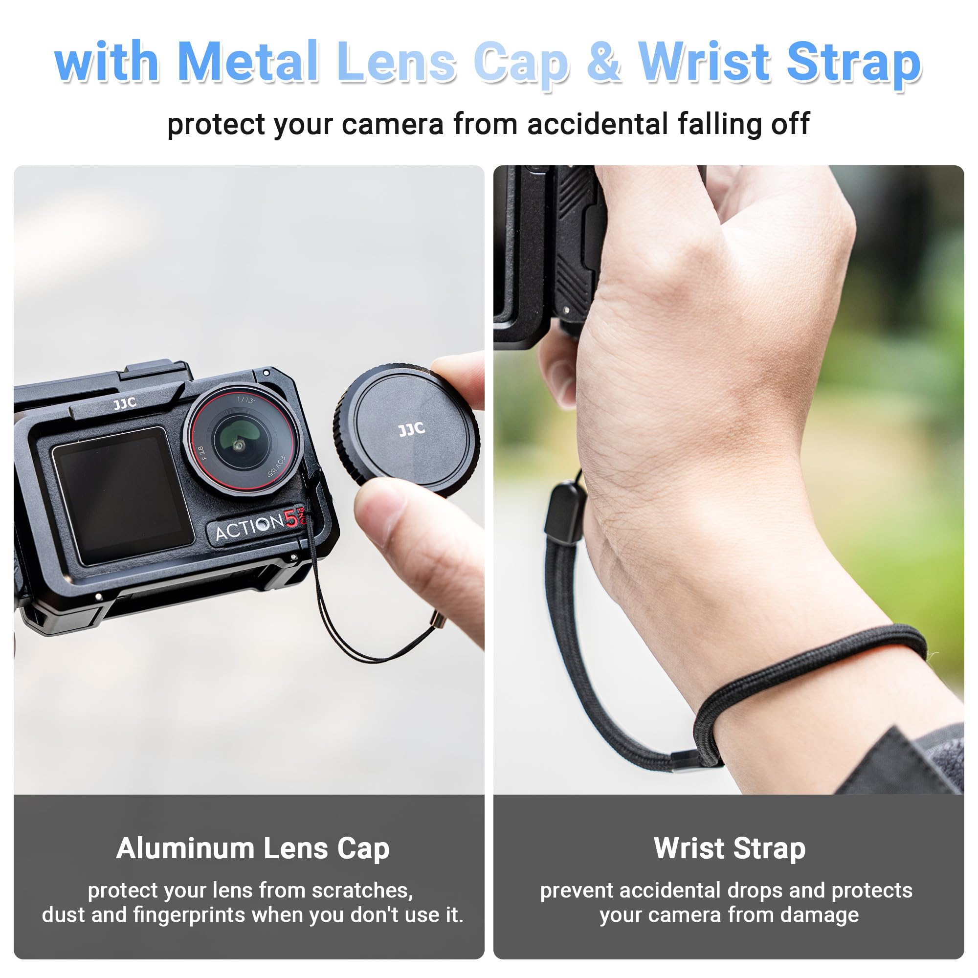 Amazon.com : JJC Osmo Action 5 Pro Handle Grip Kit for DJI Osmo