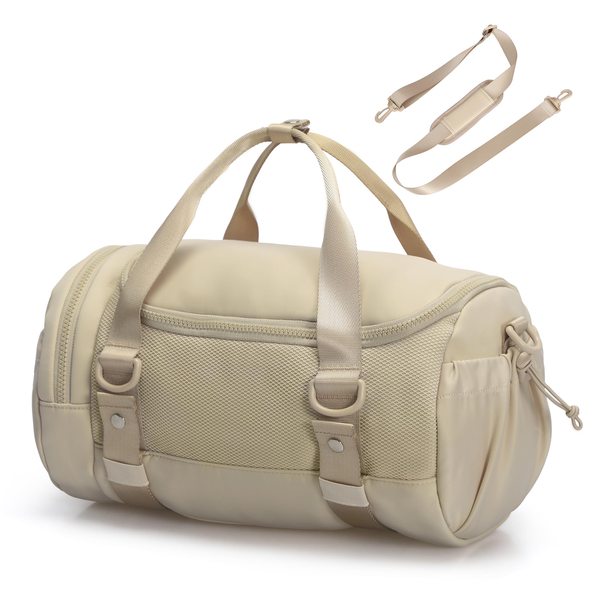 Mini Gym Bag Small Crossbody Dance Duffel Bag 13L Camel