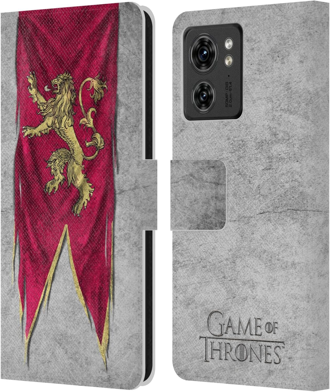 Head Case Designs Officially Licensed HBO Game of Thrones Tyrell Sigil Flags Leather Book Wallet Case Cover Compatible with Motorola Moto Edge 40
