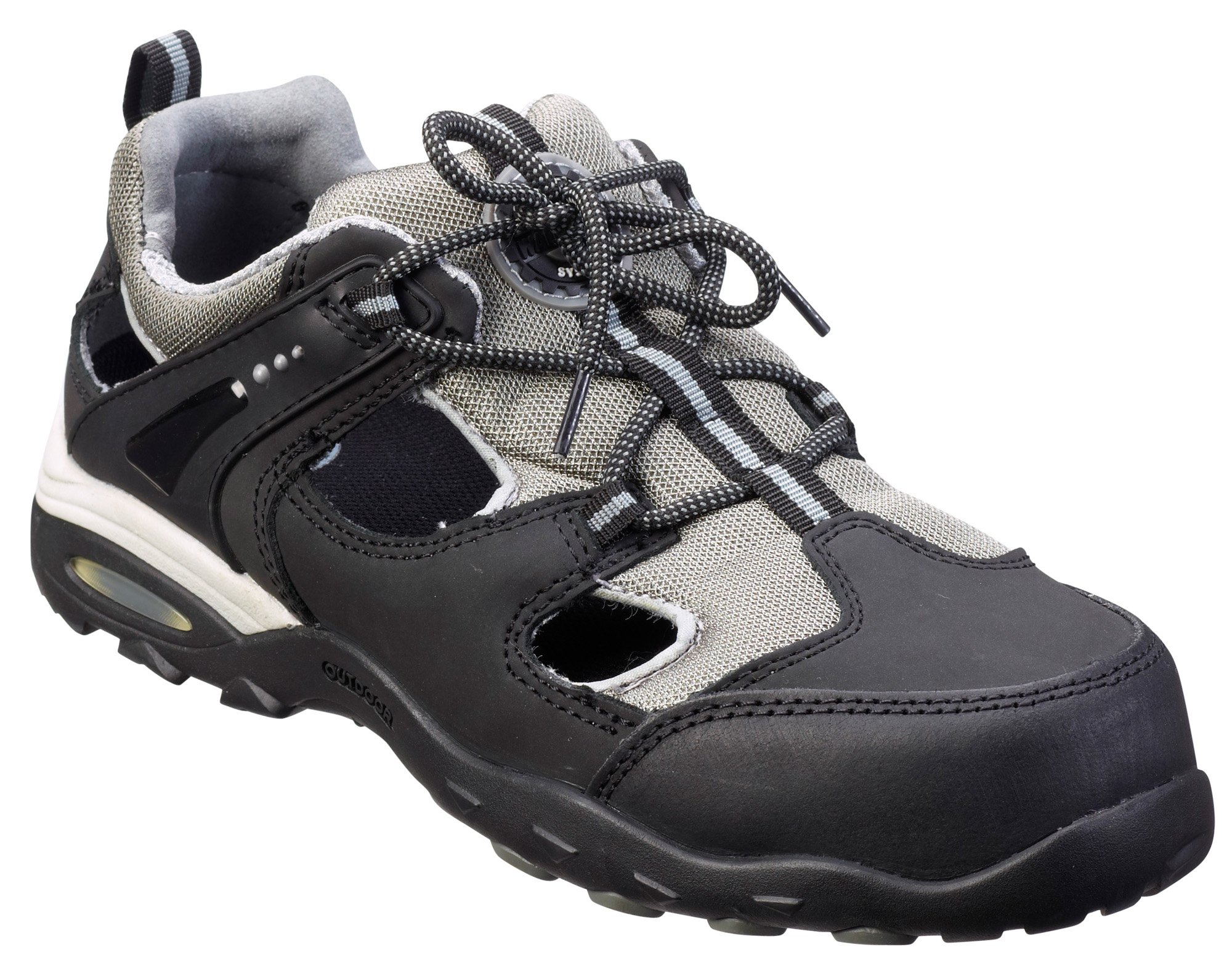 Blaklader 24283907 SICHERHEITSSANDALE - KOMPOSIT-ZEHENKAPPE S1P, Melange schwarz/grau