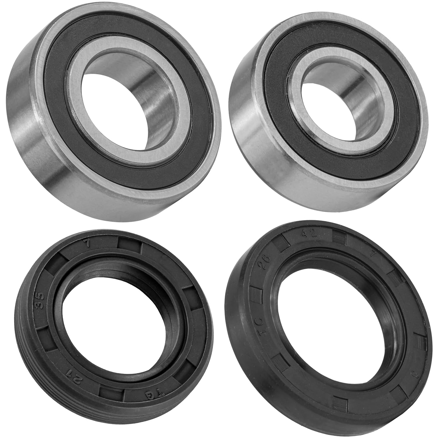 Caltric Front Wheel Ball Bearing and Seals Kit Compatible with Yamaha Raptor 125 YFM125R 2011 2012 2013