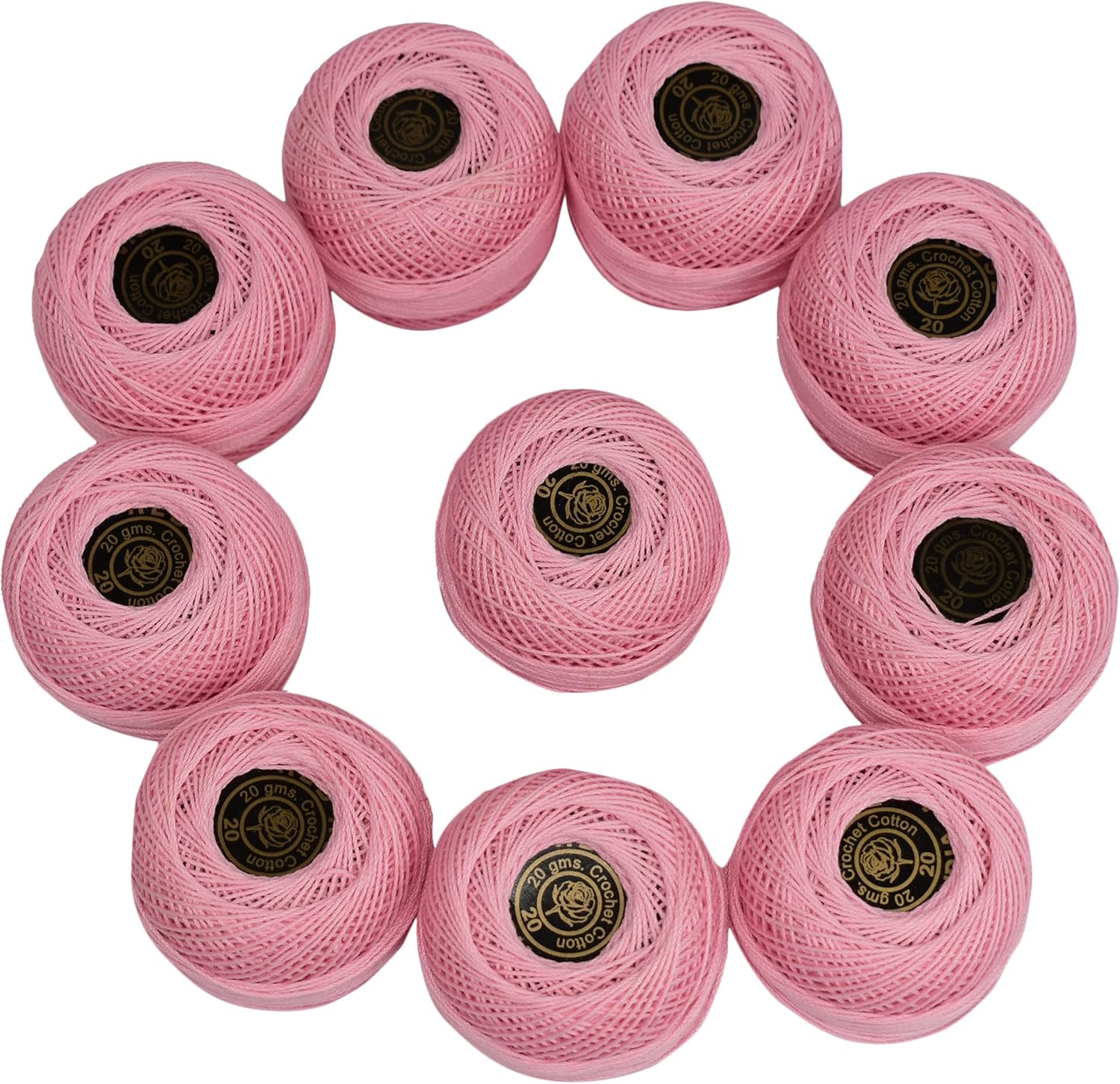 Red Rose Crochet Threads Balls Hand Embriodery Beautiful Needle Crafting Yarn