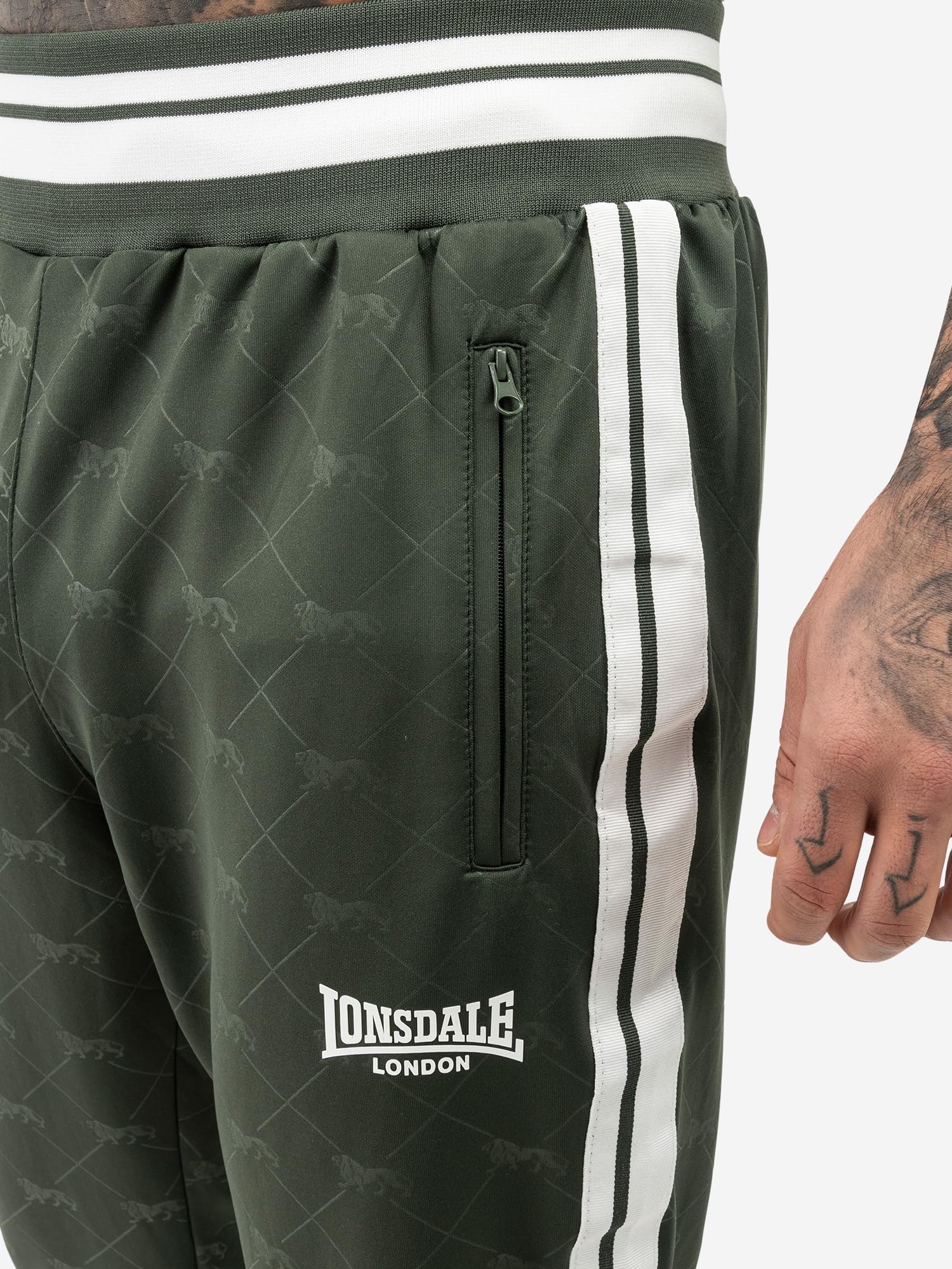 Lonsdale Herren Trainingsanzug schmale Passform ASHWELL