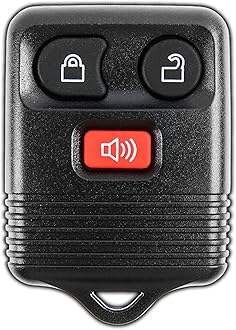 KeylessOption Key Fob Replacement 3-Button for 2005 2006 2007 2008 2009 2010 2011 2012 2013 2014 2015 Ford F150 Explorer Ranger Mustang Lincoln Mazda Mercury Keyless Entry Remote Car Control
