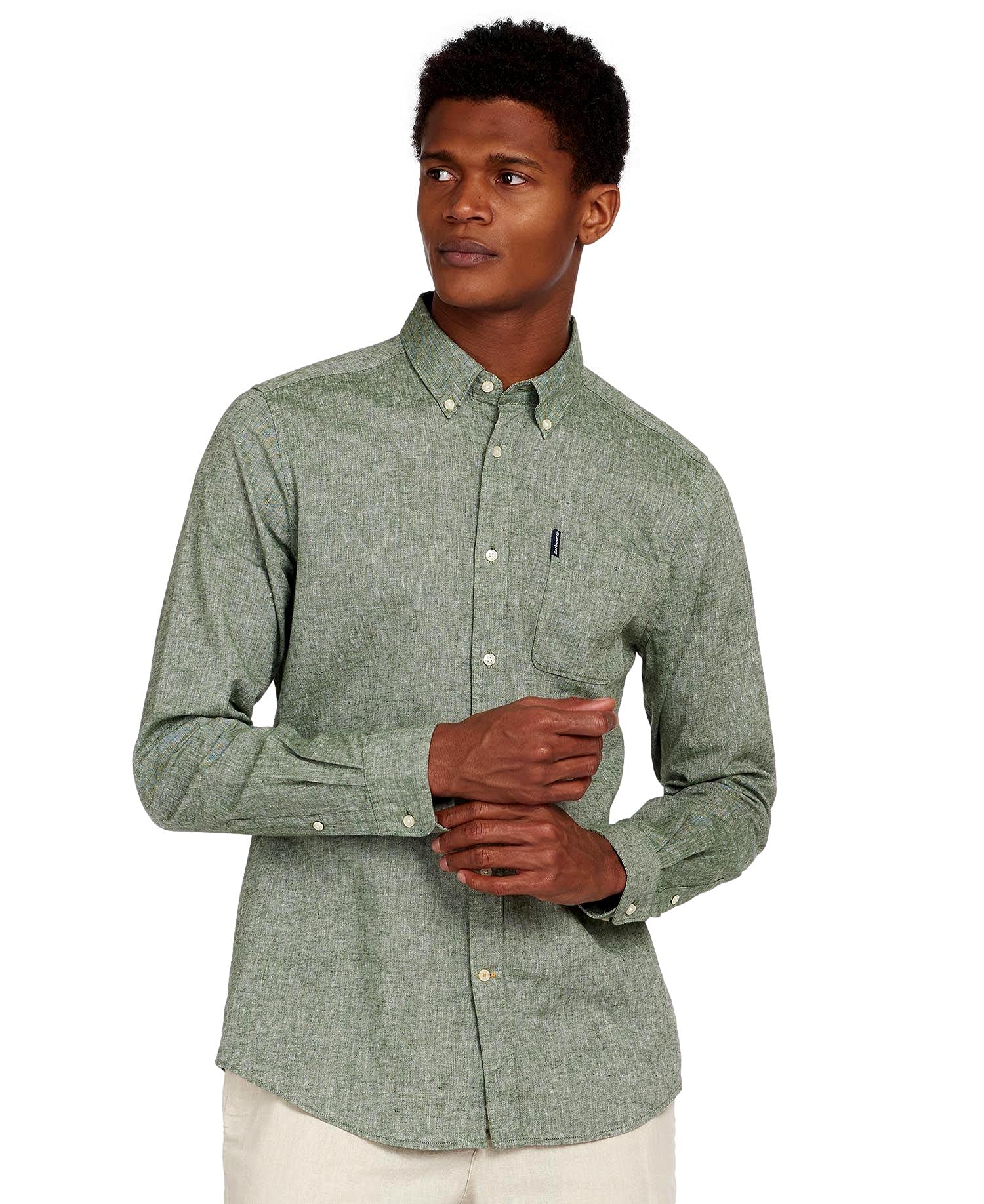 Barbour InternationalBarbour Men's Linen Mix Tailored L/S Button Down