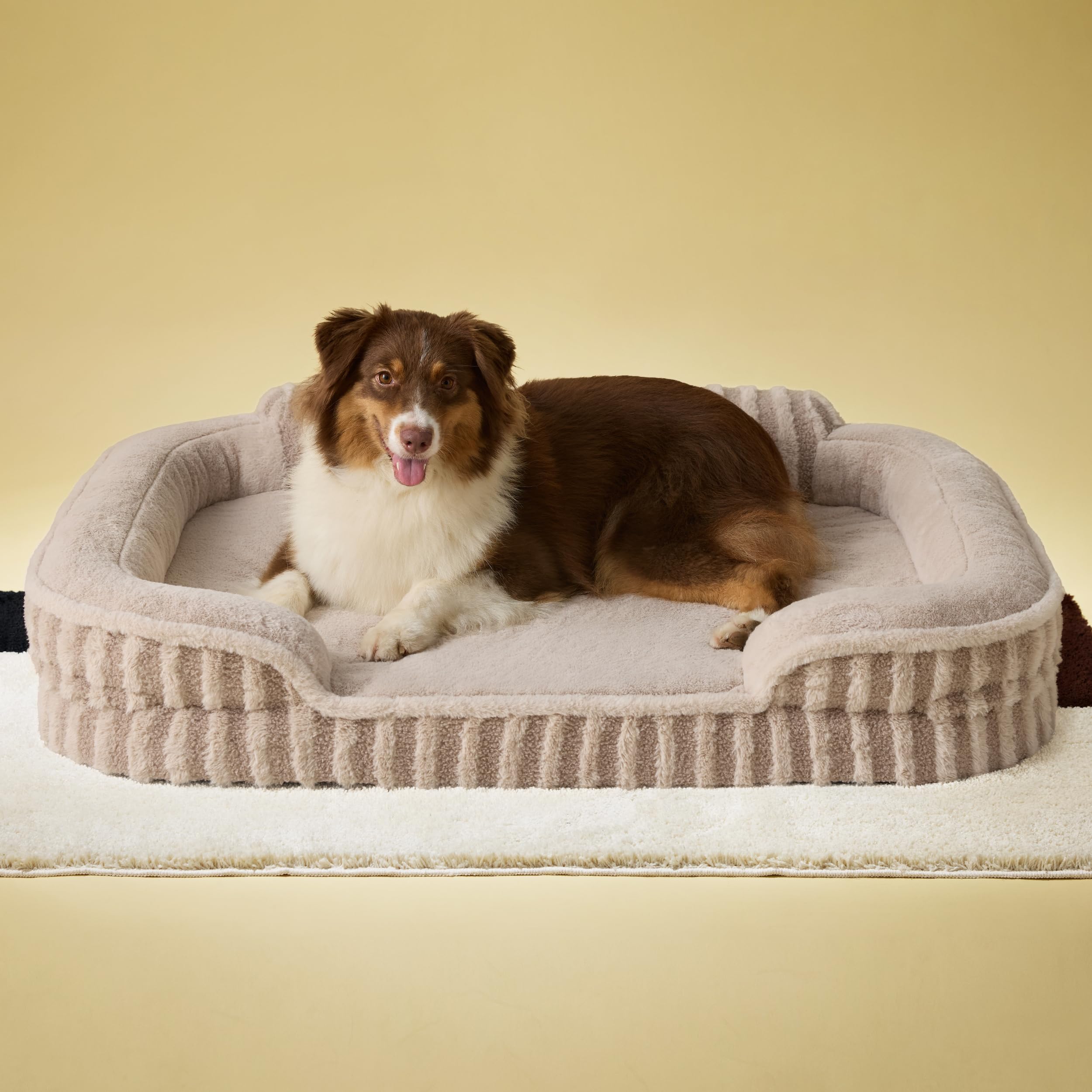 LE SURE High Back Orthopedic Dog Bed